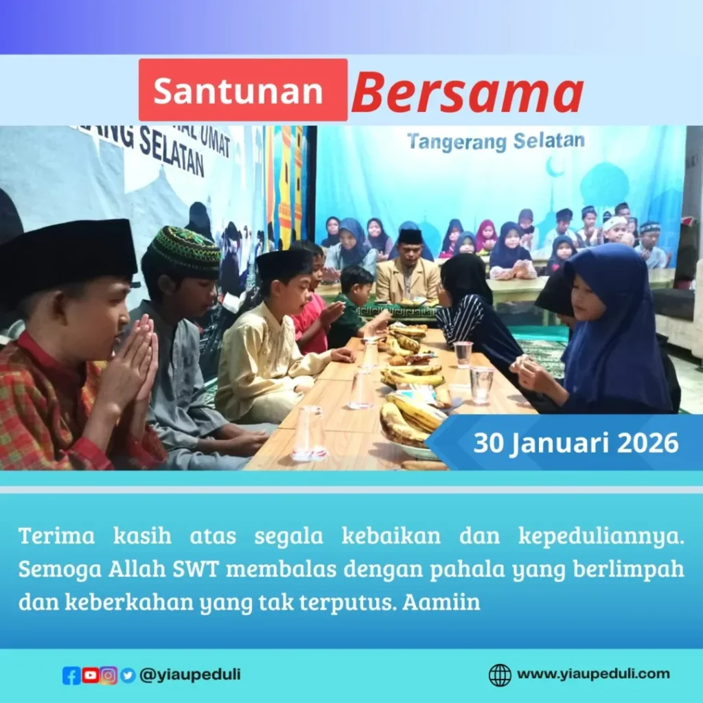 Santunan jumat berkah dan doa bersama anak anak yatim dhuafa | YIAU 30 Januari 2026