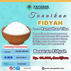 Mari bersama tunaikan fidyah di Yayasan Ikhlasul Amal Umat