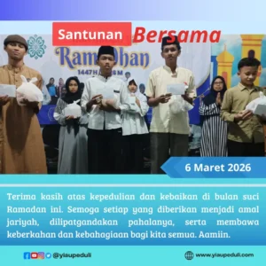 Santunan pekanan dan doa bersama anak anak yatim dhuafa | YIAU 06 Maret 2026