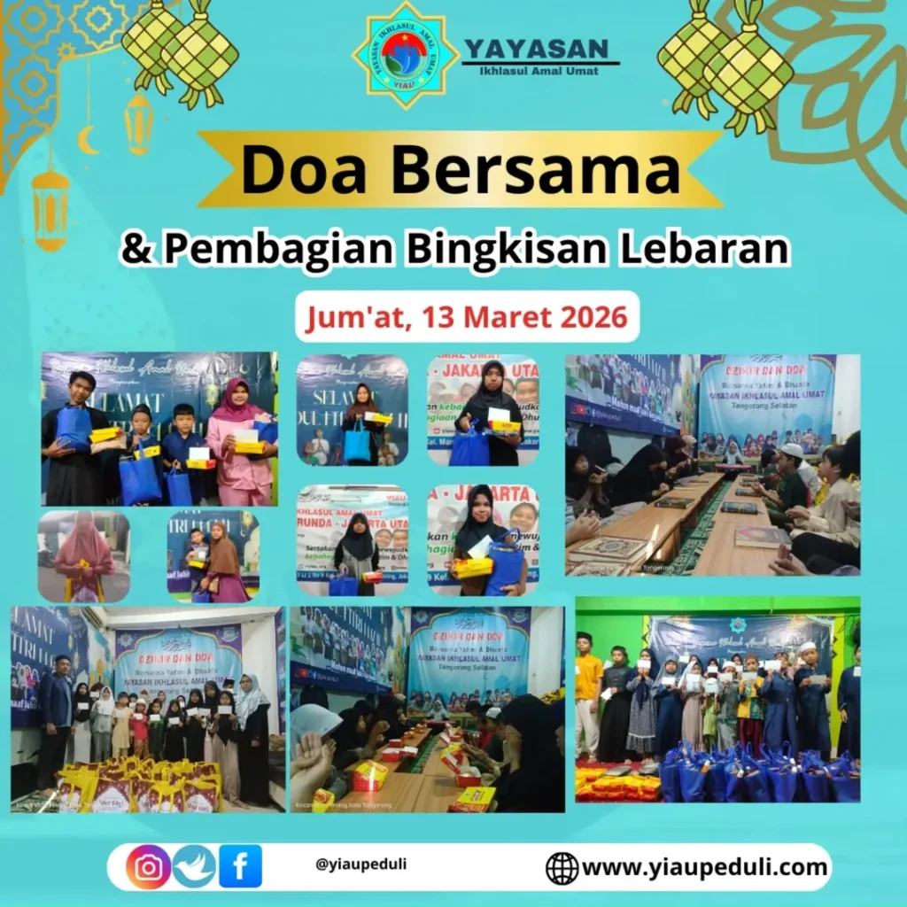 Doa bersama dan pembagian bingkisan lebaran | YIAU 13 Maret 2026