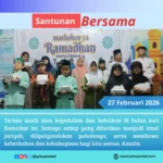 Laporan kegiatan santunan dan doa bersama anak anak yatim dhuafa | YIAU 27 Februari 2026