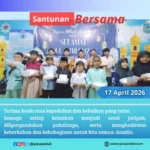 Santunan jumat berkah dan doa bersama anak anak yatim dhuafa | YIAU 17 April 2026