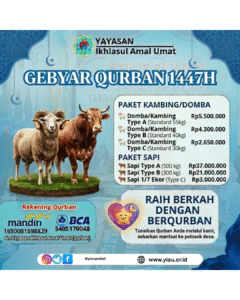 Raih berkah dengan berqurban bersama YIAU