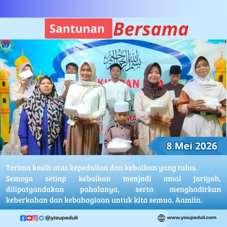 Santunan jumat berkah dan doa bersama anak anak yatim dhuafa | YIAU 8 Mei 2026