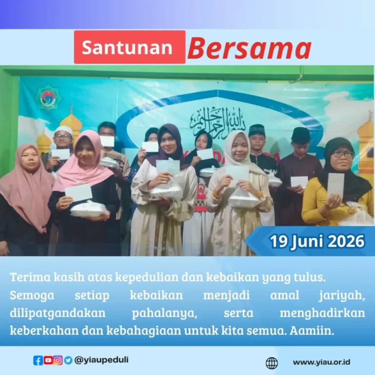 Santunan jumat berkah dan doa bersama anak anak yatim dhuafa | YIAU 19 Juni 2026