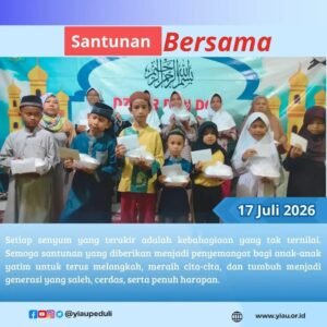 Santunan pekanan dan doa bersama anak anak yatim dhuafa | YIAU 17 Juli 2026