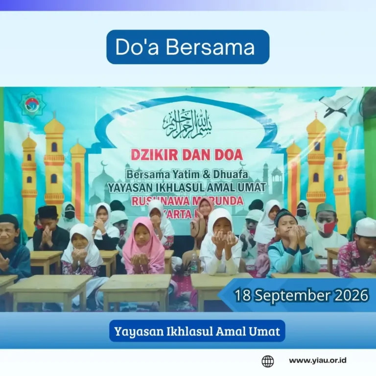 Santunan jumat berkah dan doa bersama anak anak yatim dhuafa | YIAU 18 September 2026